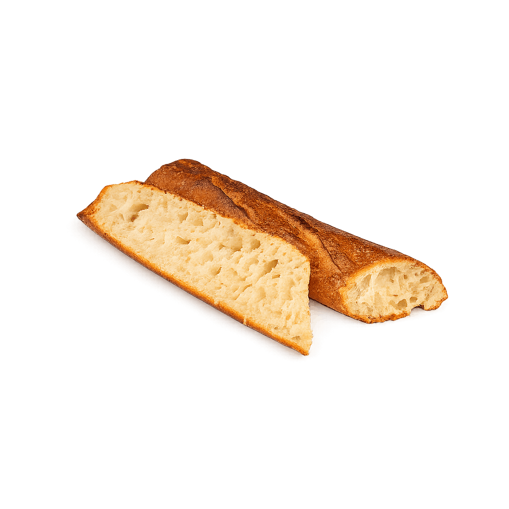 French baguette sliced
