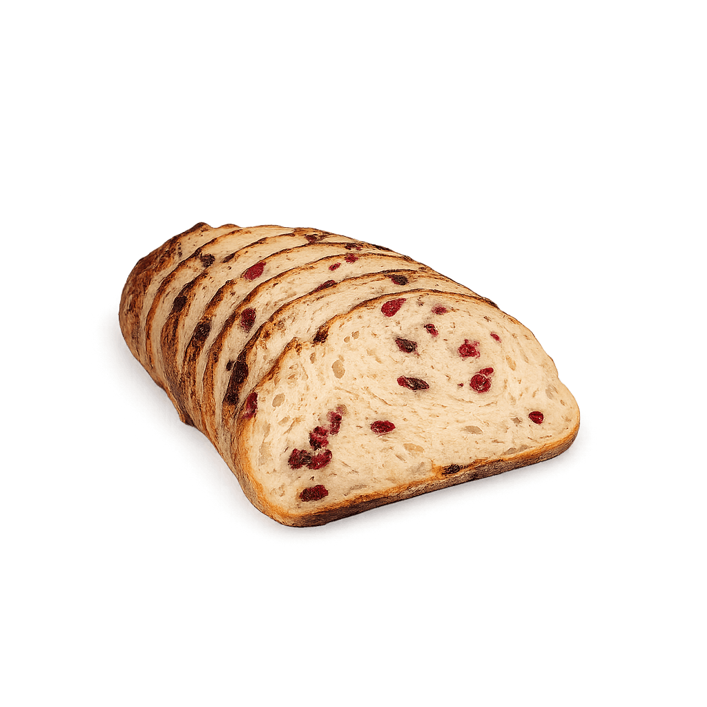 Cranberry Sourdough sliced